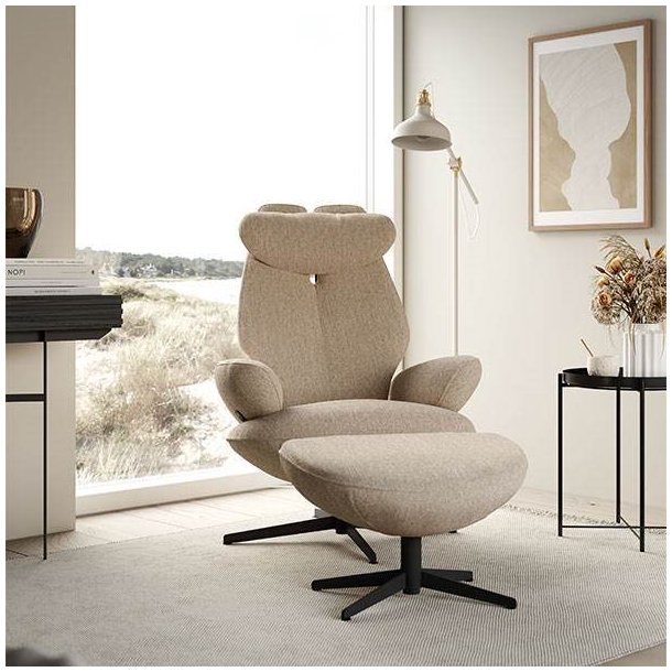 Brunstad Split hvilestol med skammel