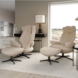 Brunstad Split hvilestol med skammel