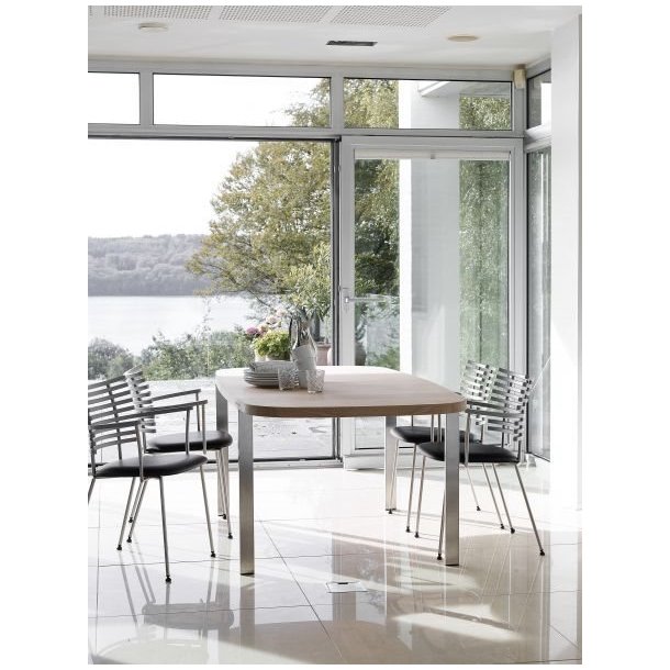 Naver Collection - GM 2122 ellipseformet spisebord med udtrk. 200x100 cm