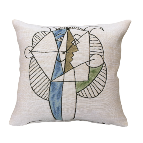Poulin design Picasso pude (11020), T&ecirc;te de faune chevelu, 45x45 cm 