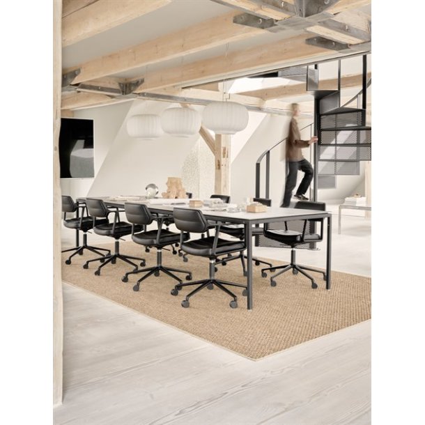 Vipp 453 Spisebordstol - Swivel + Chair m/Hjul